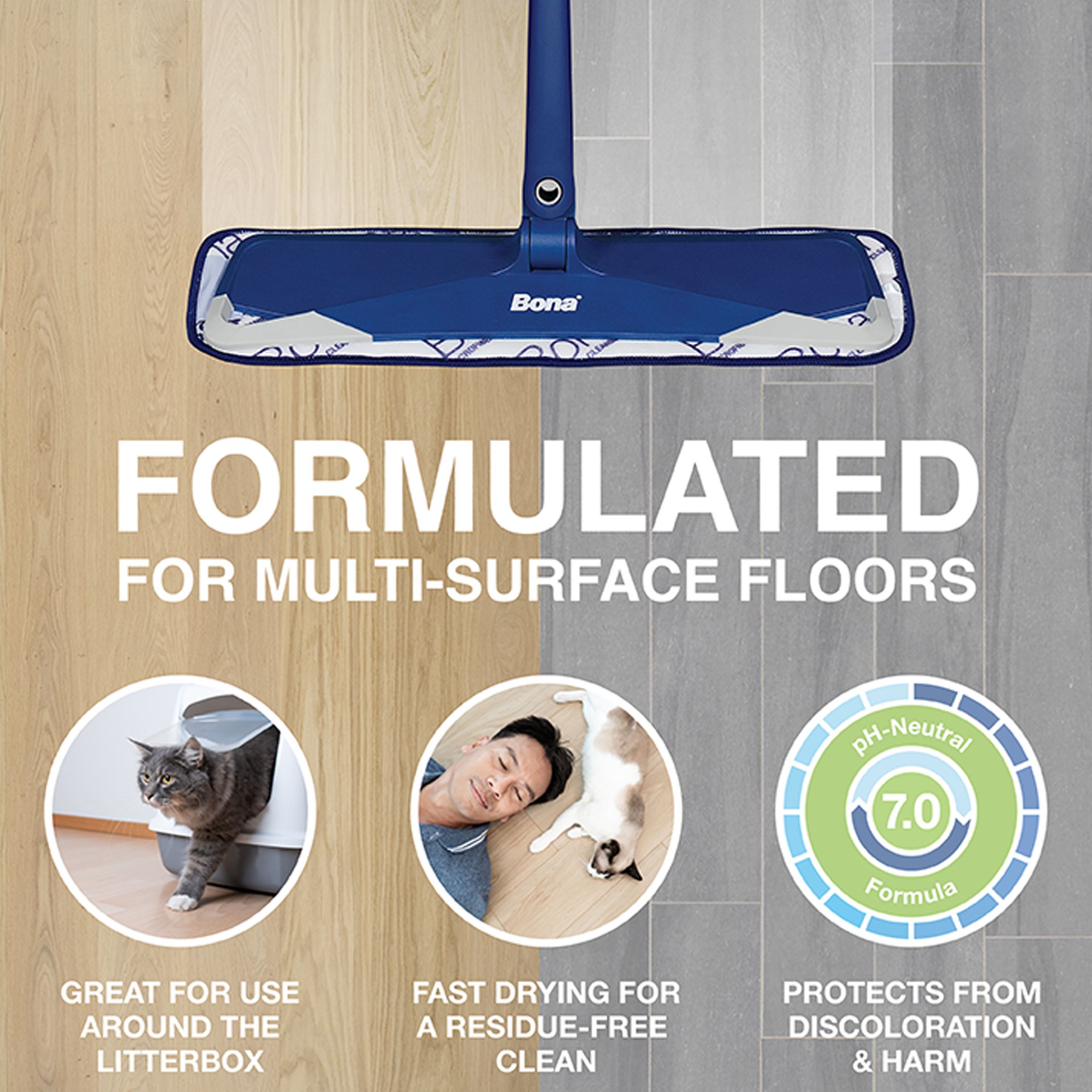 Bona® Pet System Multi-Surface Floor Cleaner Refill, Cat Formula, Safe for Hard-Surfaces & Carpet - thumbnail 2
