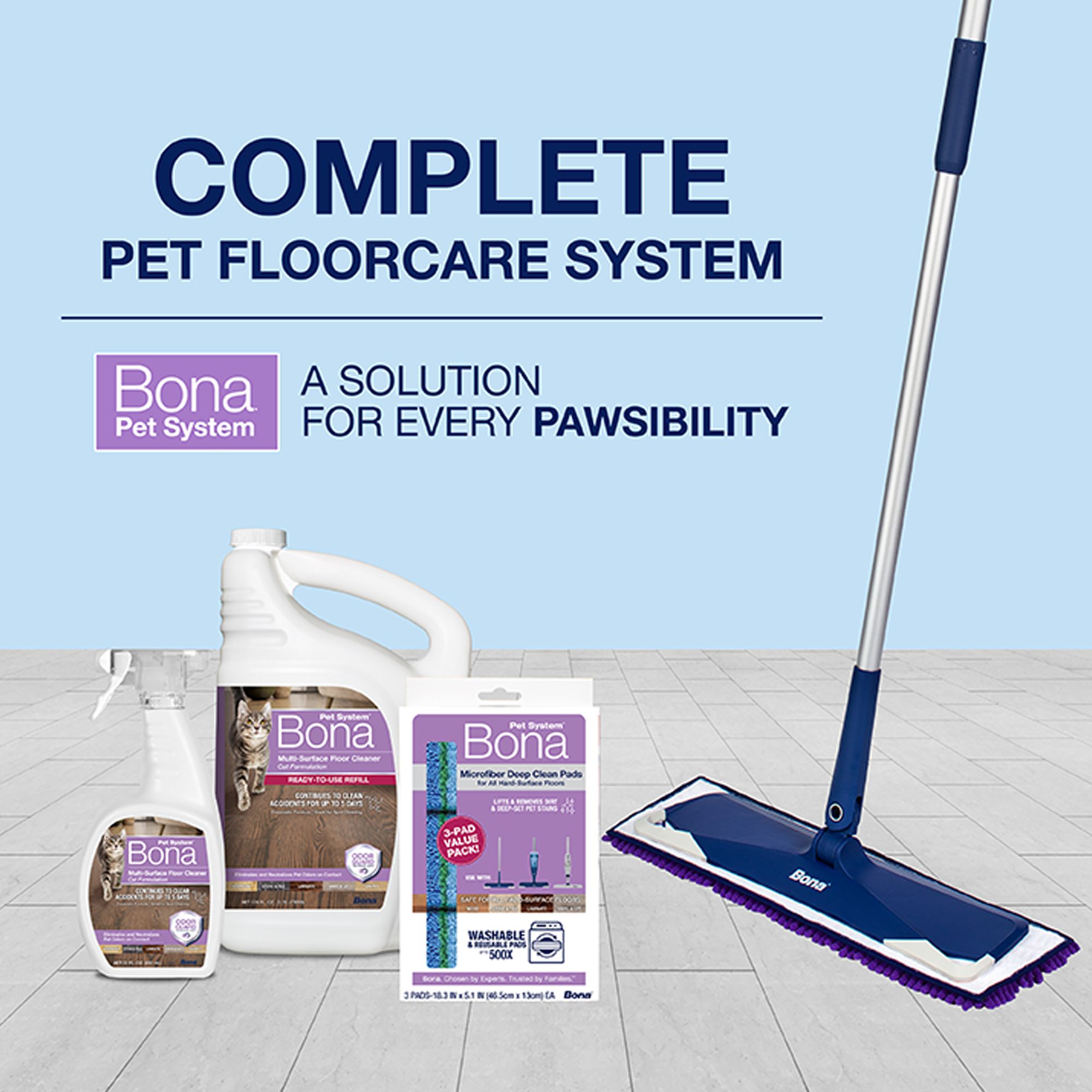 Bona® Pet System Multi-Surface Floor Cleaner Refill, Cat Formula, Safe for Hard-Surfaces & Carpet - thumbnail 6
