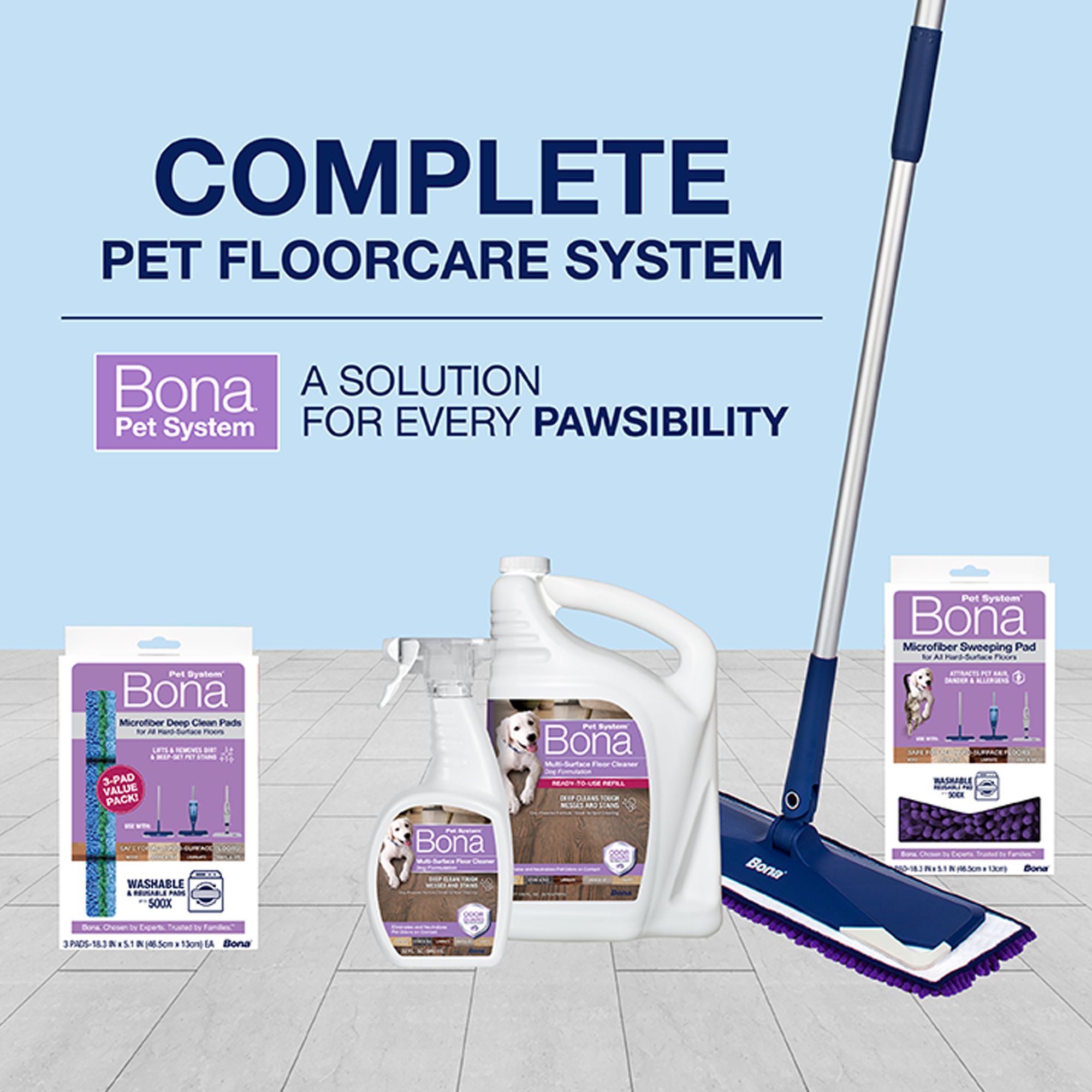 Bona Pet System® Washable \ Microfiber Deep Cleaning Pad for Hardwood & Hard-Surface Floors - thumbnail 6