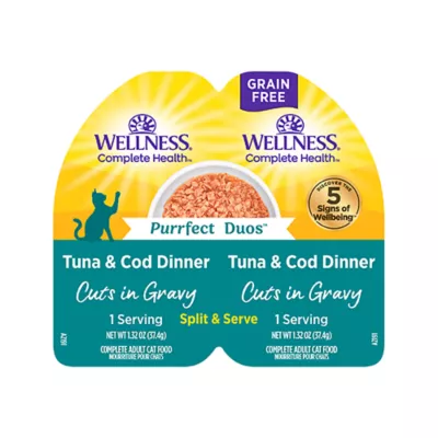 Product Wellness® Purrfect Duos Adult Cat Wet Food - Natural, Grain Free, Cuts, 2.64 OZ