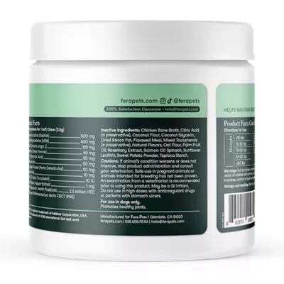 Product Fera Pets Hip + Joint Support Soft Chews for Dogs, 90 Count