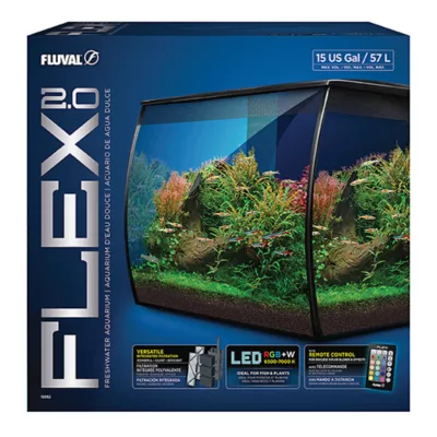 Product Fluval Flex 2.0 Aquarium, 15 US Gal (57 L)