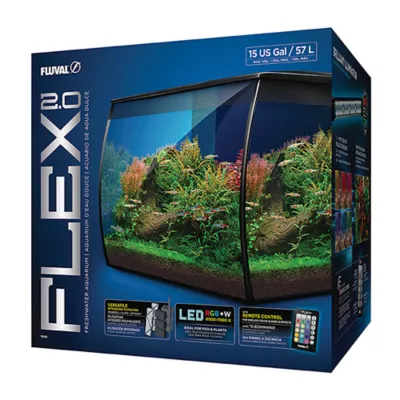 Product Fluval Flex 2.0 Aquarium, 15 US Gal (57 L)