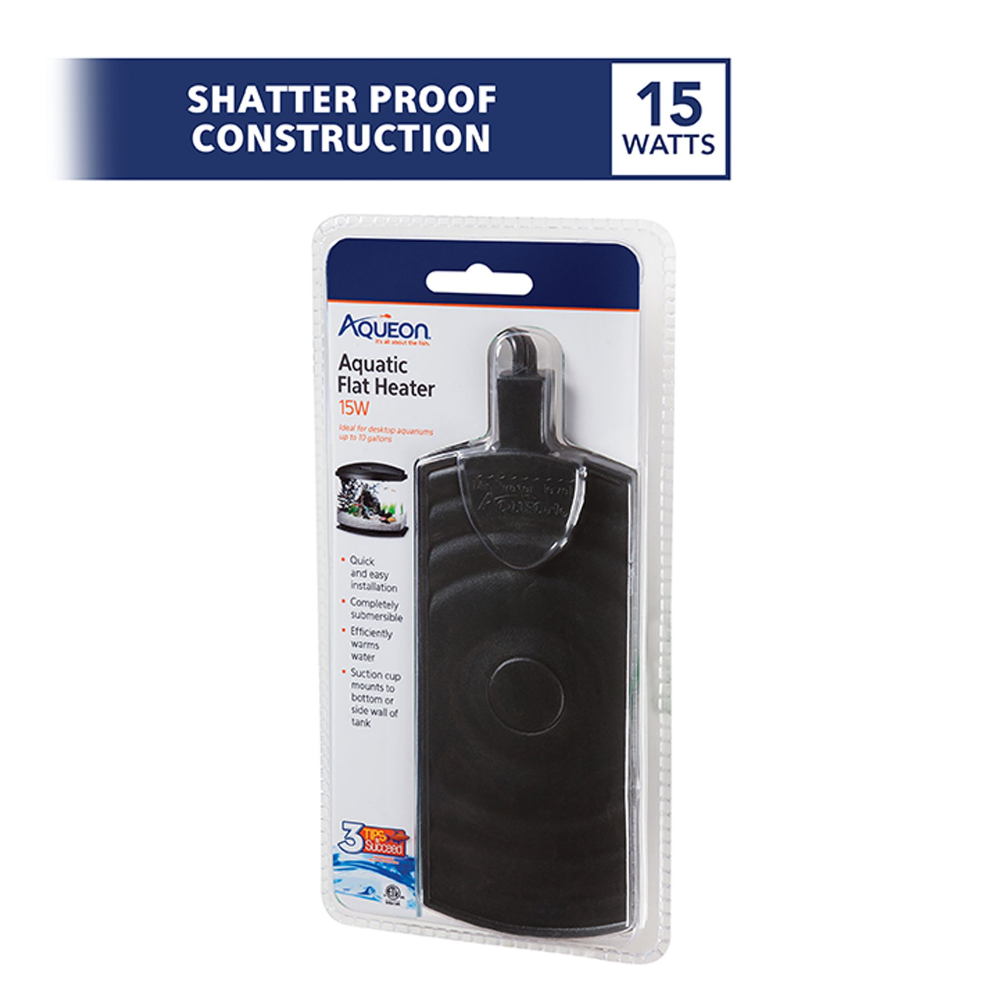 Aqueon® Flat Aquatic Heater 15-Watt for Fish Tanks - thumbnail 2