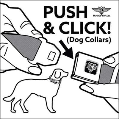 Product Buckle-Down Peanuts Snoopy Seatbelt Dog Collar