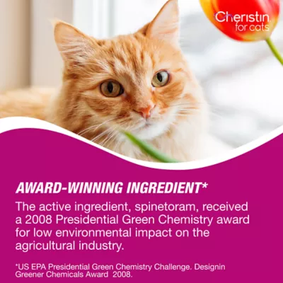 Product Cheristin, Cat Flea and Tick Treatment and Prevention / 3 count