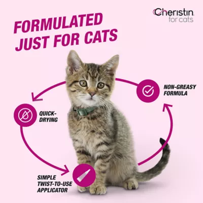 Product Cheristin, Cat Flea and Tick Treatment and Prevention / 3 count