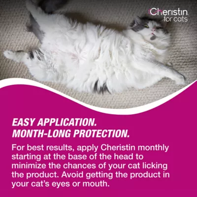 Product Cheristin, Cat Flea and Tick Treatment and Prevention / 3 count