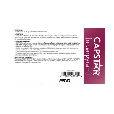 Product Capstar™ Flea Tabs for Cats 2-25lb, 12 Count