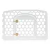 IRIS, 24-inch Exercise Multi-Panel Pet Playpen with Door, White image thumbnail 9