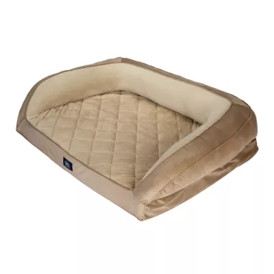 Product Serta® Quilted Orthopedic Bolster Pet Bed w/Removable Cover