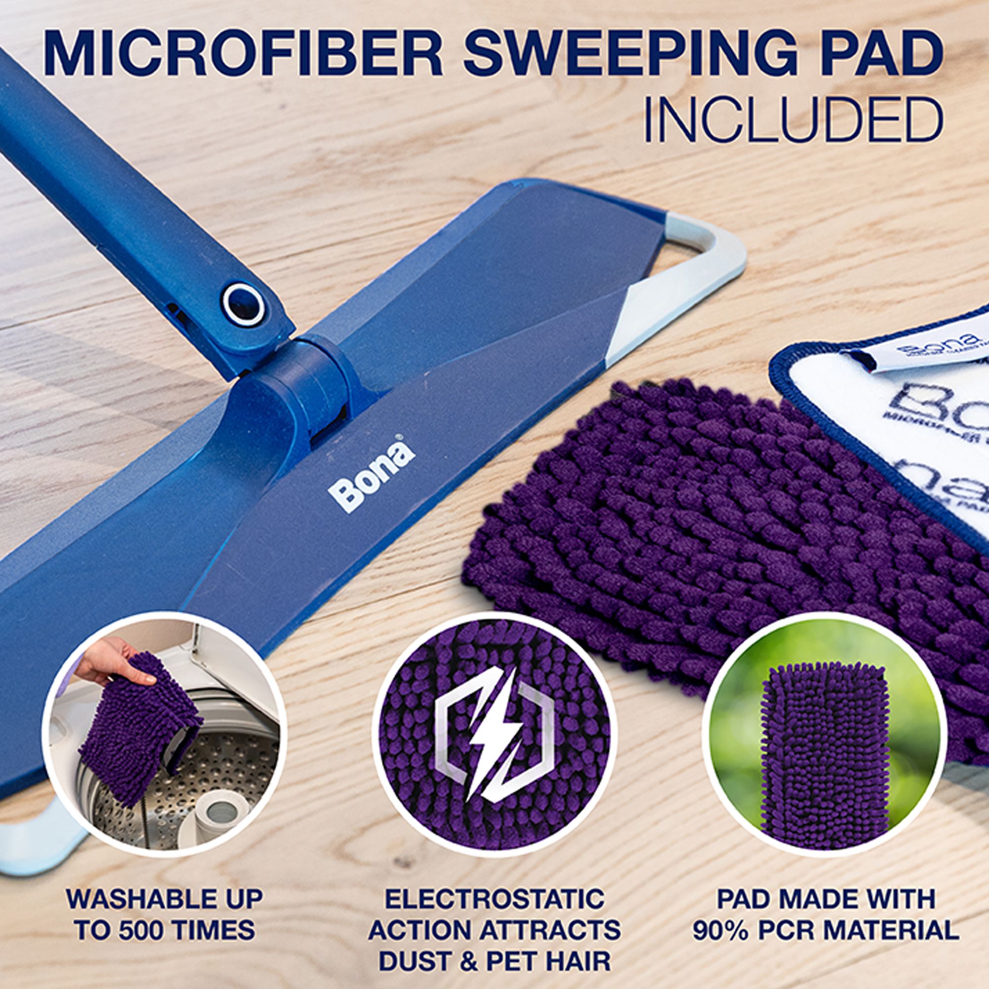 Bona Pet System Premium Microfiber Dry Mop - Thumbnail 4