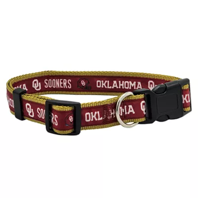 Pets First Oklahoma Sooners Satin Pet Collar - Image 1