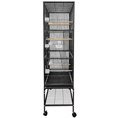 Product A&E Cage Company Multilevel Flight Bird Cage Black