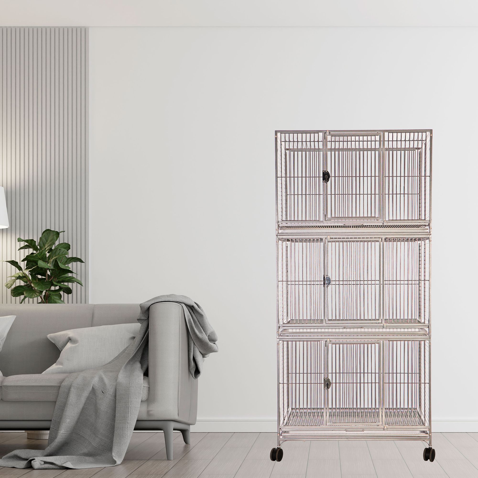 A&E Cage Company Triplestack Bird Cage Large for Large Birds - thumbnail 3