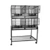 A&E Cage Company Four Unit Cage with Stand Black image thumbnail 2