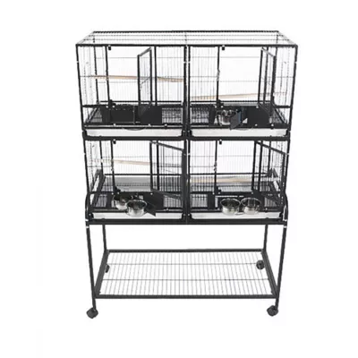 Product A&E Cage Company Four Unit Cage with Stand Black