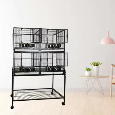 Product A&E Cage Company Four Unit Cage with Stand Black