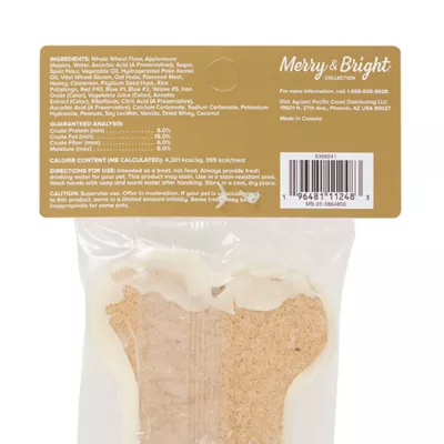 Product Merry and Bright Hanukkah Decorated Cookie Dog Treat 1 Count 3.3 OZ