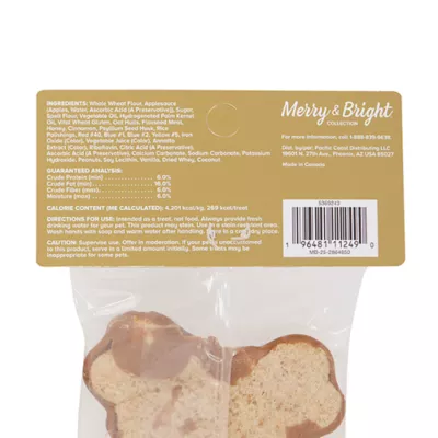 Product Merry and Bright Reindeer Decorated Cookie Dog Treat 1 Count 2.3 OZ