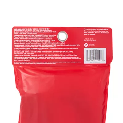 Product Merry and Bright Rawhide Alternative Stocking Variety Pack Dog Treats 15.1 OZ