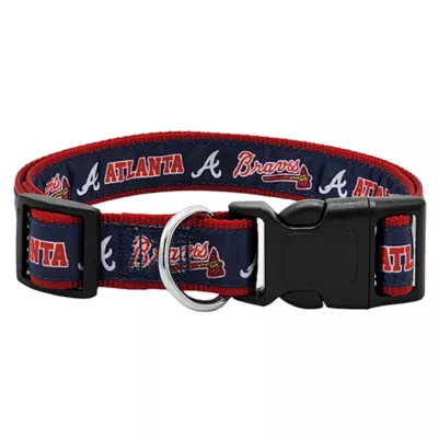 Pets First Atlanta Braves Satin Pet Collar - Image 1