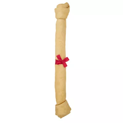 Product Merry and Bright Prime Rib Flavored Rawhide Bone Dog Treat
