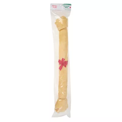 Product Merry and Bright Prime Rib Flavored Rawhide Bone Dog Treat