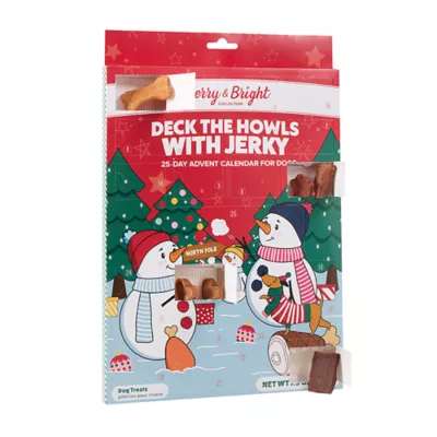 Product Merry and Bright Jerky Dog Treat 25 Day Advent Calendar 7.3 OZ