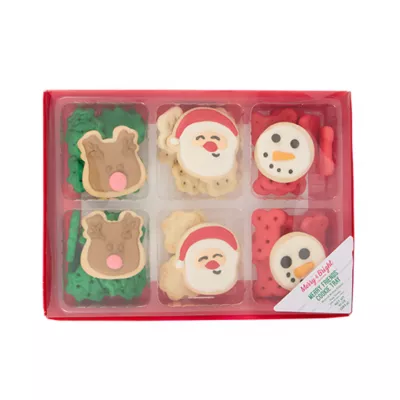 Product Merry and Bright Cookie Tray of Dog Treats 10 OZ