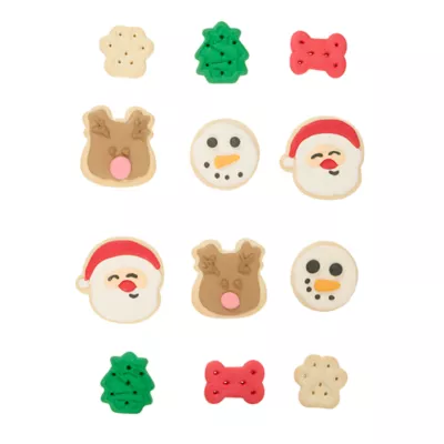 Product Merry and Bright Cookie Tray of Dog Treats 10 OZ