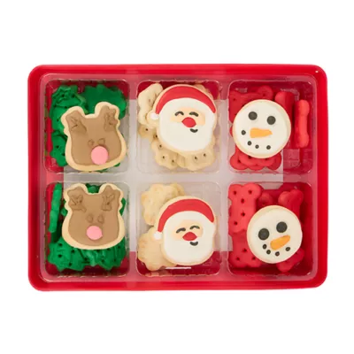 Product Merry and Bright Cookie Tray of Dog Treats 10 OZ