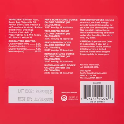 Product Merry and Bright Cookie Tray of Dog Treats 10 OZ