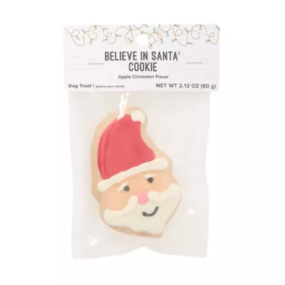 Product Merry and Bright Santa Decorated Cookie Dog Treat 1 Count 2.1 OZ