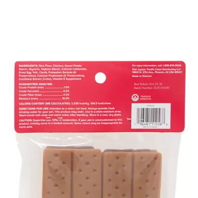 Product Merry and Bright Rawhide Alternative S'mores Dog Treats 4 Count 5.3 OZ