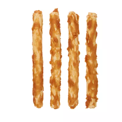 Product Merry and Bright Rawhide Alternative Bacon Rolls Dog Treats 4 Count 8 OZ