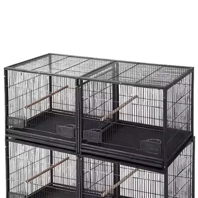 Product A&E Cage Company Six Unit Breeder Cage Black