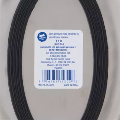 Whisker City® Stainless Steel Oval Cat Saucer - Image 6