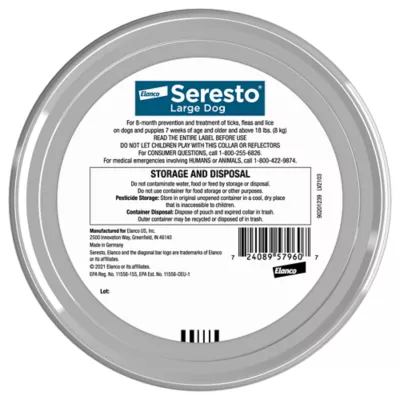 Product Seresto Dog Vet-Recommended Flea and Tick Treatment and Prevention Collar for Large Dogs /  2-Pack