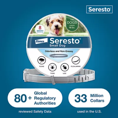 Product Seresto Dog Vet-Recommended Flea and Tick Treatment and Prevention Collar for Small Dogs /  2-Pack