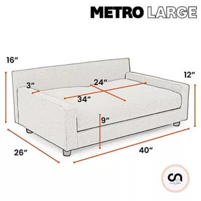 Product Club Nine Pets Metro Orthopedic Dog Sofa Bed