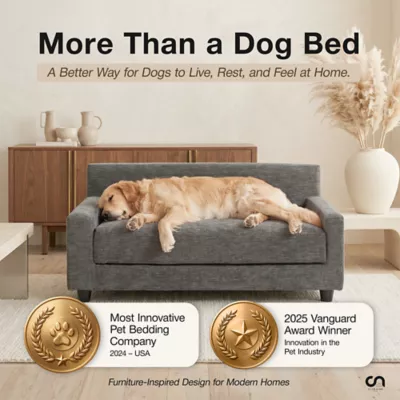 Club Nine Pets Metro Gray Sofa Orthopedic Extra Large Dog Bed - Image 9