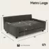 Club Nine Pets Metro Gray Sofa Orthopedic Extra Large Dog Bed image thumbnail 10