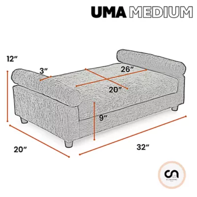 Club Nine Pets Uma Orthopedic Settee Dog Bed - Image 7