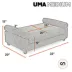 Club Nine Pets Uma Orthopedic Settee Dog Bed image thumbnail 7