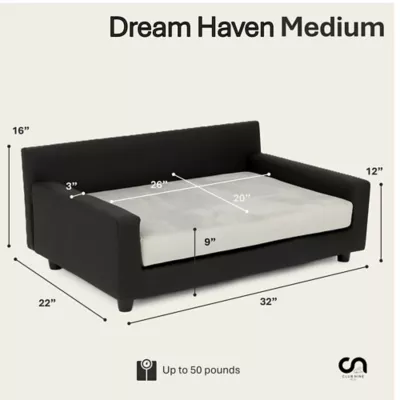 Club Nine Pets Dream Haven Orthopedic Dog Couch Bed - Image 10