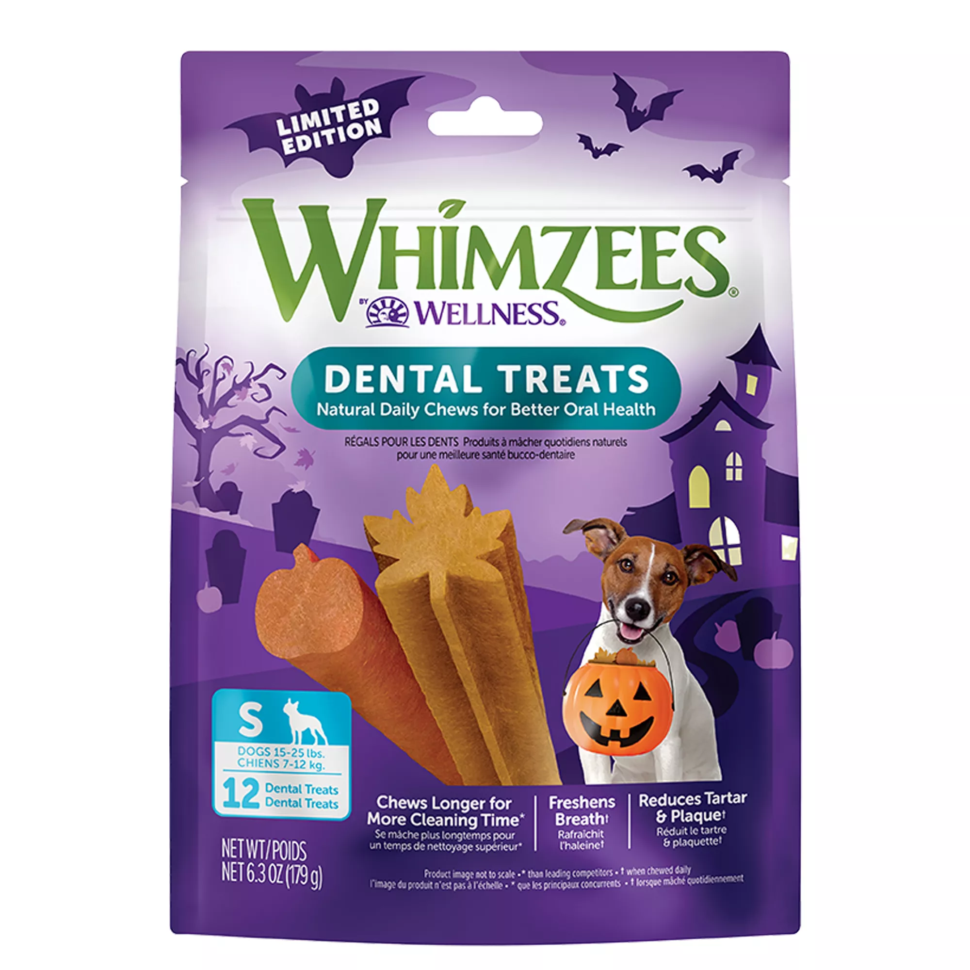 WHIMZEES Festive Shapes Dental Dog Treats - Small
