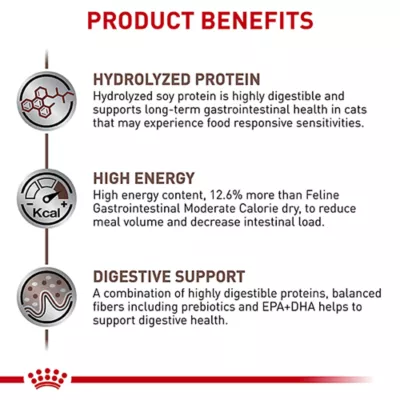 Product Royal Canin Veterinary Diet Multifunction Adult Dry Cat Food - Gastrointestinal + Hydrolyzed Protein