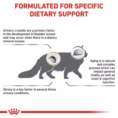 Product Royal Canin Veterinary Diet Multifunction Dry Aging 7+ Cat Food - Urinary SO & Calm