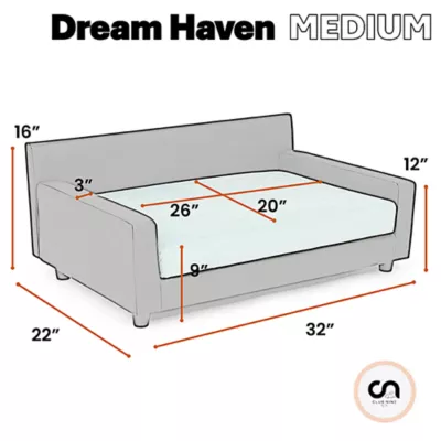 Club Nine Pets Dream Haven Orthopedic Dog Couch Bed - Image 7